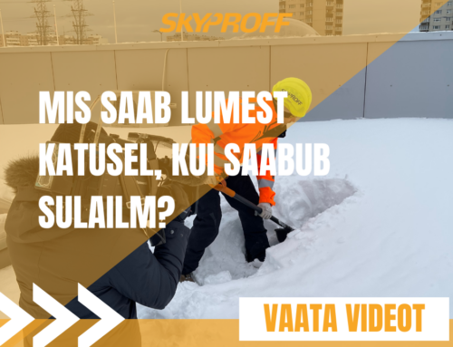 AK: Suur hulk lund on muutnud majade katused raskeks, mida teeb sellele omakorda sulailm?